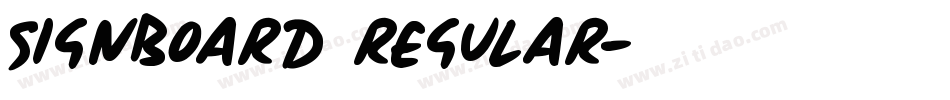 Signboard Regular字体转换